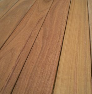 Guyana Teak warmbraun, frisch nach der Verlegung