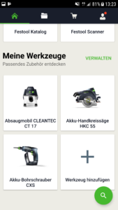 Festool, meine Geräte